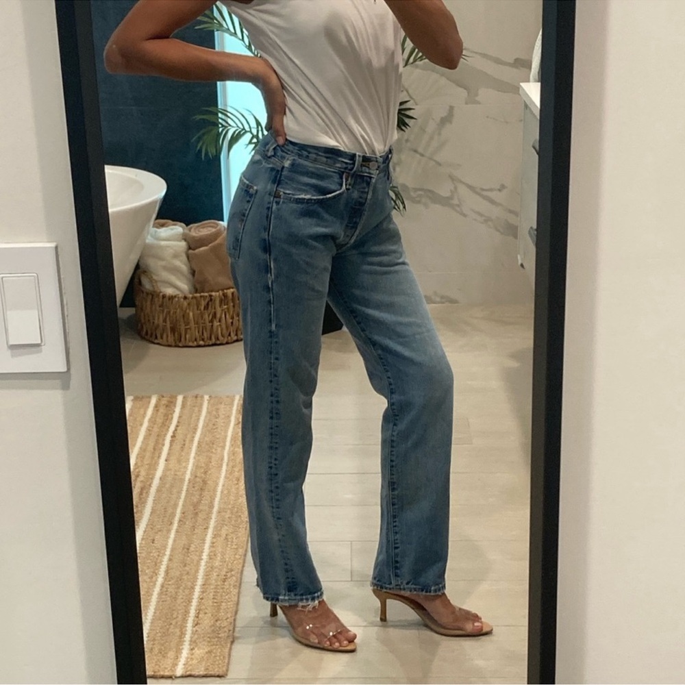 VINTAGE Levi’s 501 Men’s/Women's Blue Jeans - perfectly distressed! - Picture 5 of 12